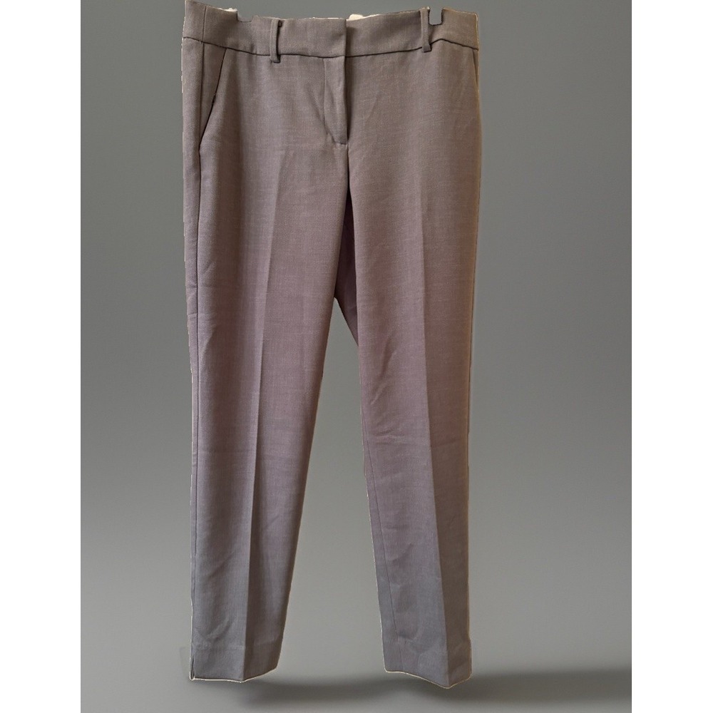 Talbots Hampshire Ankle Pants Womens Size 8 Gray Stretch Dress Trousers Career